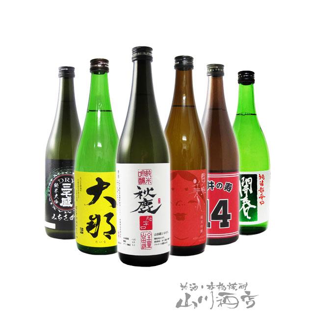 一升瓶　6本セット　日本酒　辛口多め！　２ お中元 2026 ギフト 日本酒 大辛口 720ml 6本セット : 酒の番人