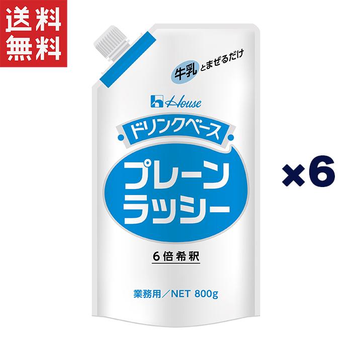 ハウス食品キャップ付きドリンクベース プレーンラッシー800g業務用×6個セット ハウス食品 キャップ付きドリンクベース プレーンラッシー 800g 業務用