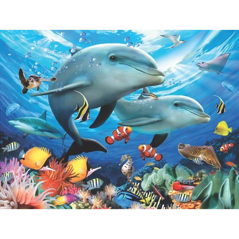 ドイツ輸入ジグソーパズル   怪物パズル500P 3D ジグソーパズル【波の下では】500ピース : ヤマサン Yahoo!ショップ