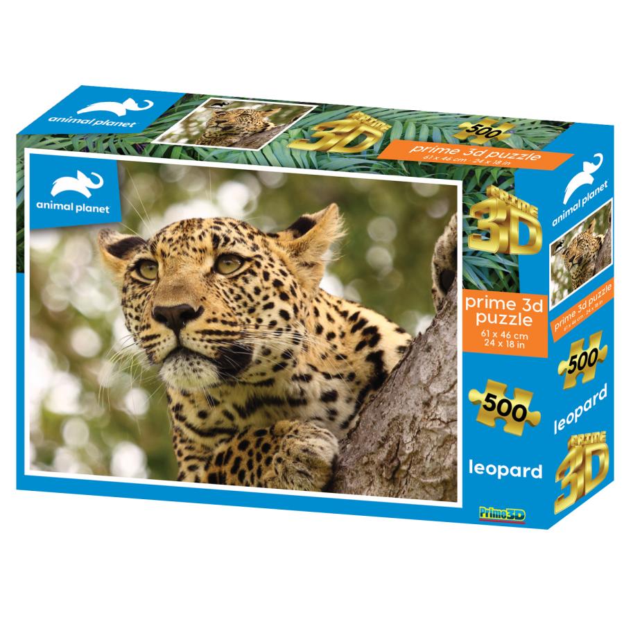 3Dジグソーパズル【ヒョウ】500ピース / animal planet パズル 知育