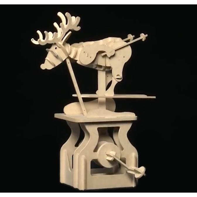 【まーちゃんさま】ornament ❀ * グレーのステキなトナカイさん ARTOYカラクリ模型【トナカイのスキー】 : ヤマサン Yahoo!ショップ