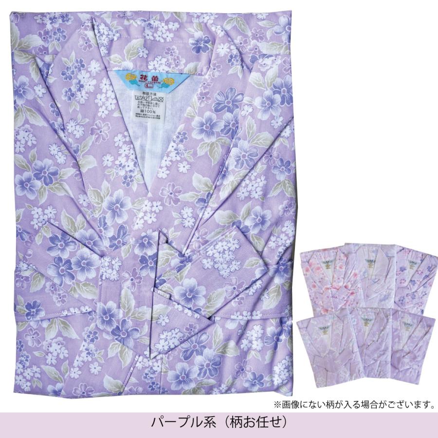 寝巻き 浴衣 女性 日本製 綿100% 二重ガーゼ S M L カラー ねまき 介護
