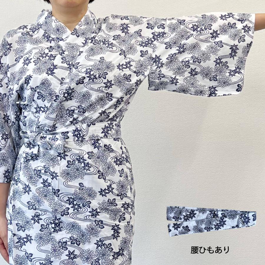 寝巻き姿の段　立花　セット 楽天市場】虹羽衣 高級本染お寝巻 ガーゼねまき 婦人用 M L LO