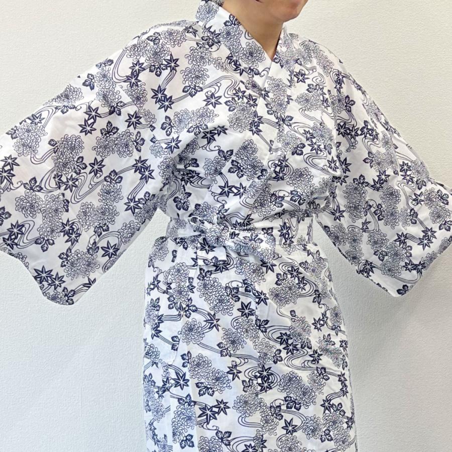 寝巻き 浴衣 女性 日本製 綿100% 1重ガーゼ M L ねまき 介護用 寝間着