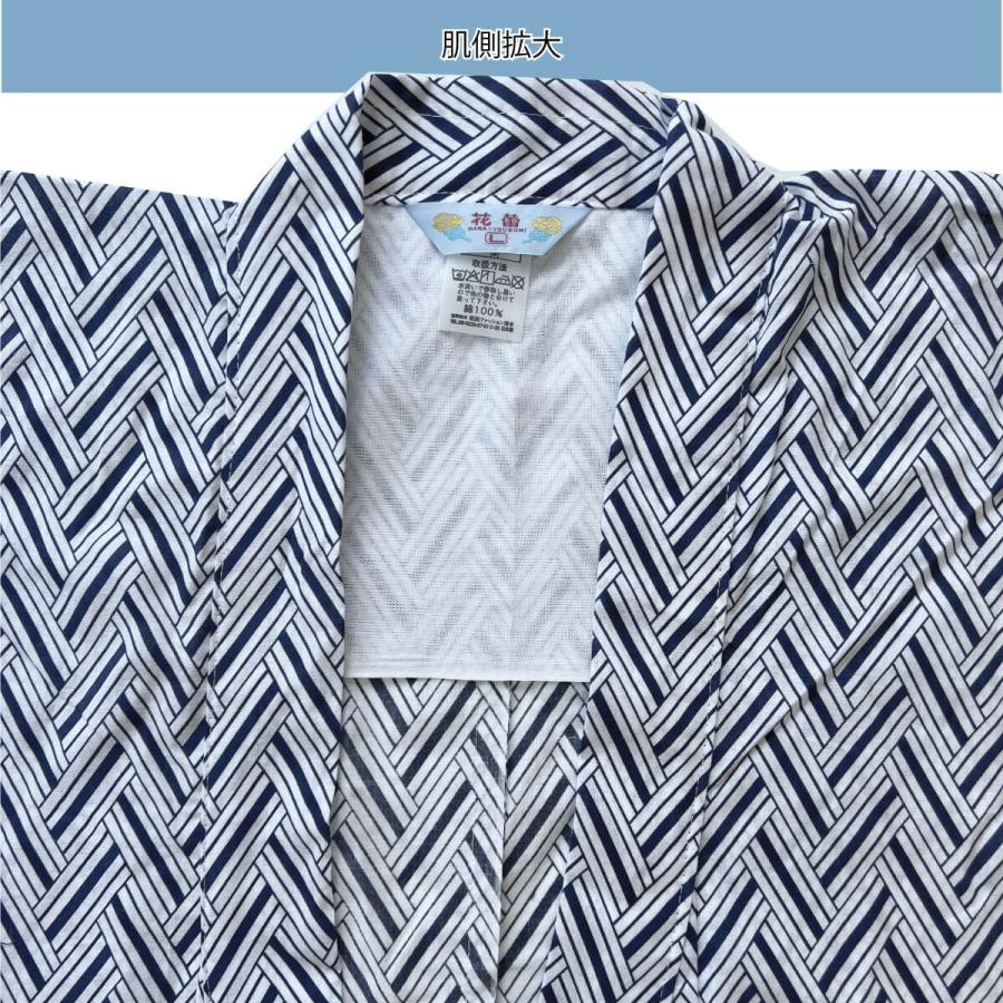 寝巻き 浴衣 男性 日本製 綿100% 1重ガーゼ M L ねまき 介護用 寝間着