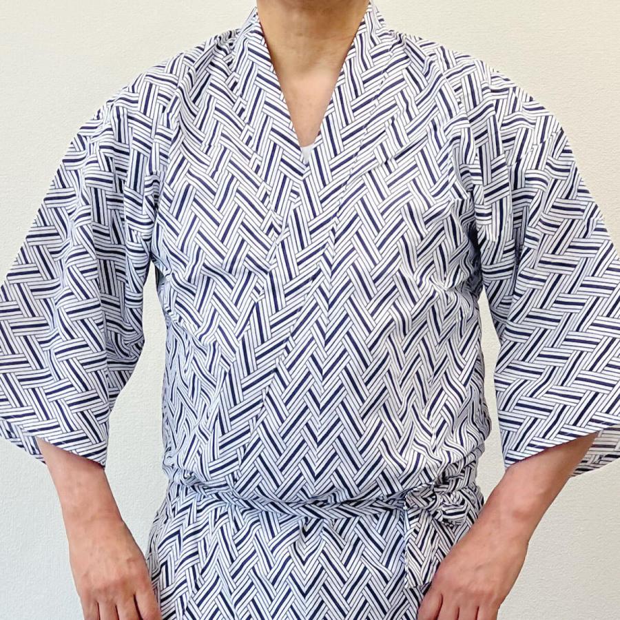 寝巻き 浴衣 男性 日本製 綿100% 二重ガーゼ 大きいサイズ 身幅広い 身長高い ゆったり 長寸 特大寸 ねまき 花蕾 腰紐あり 柄おまかせ 春 夏 秋 冬 | ブランド登録なし | 05
