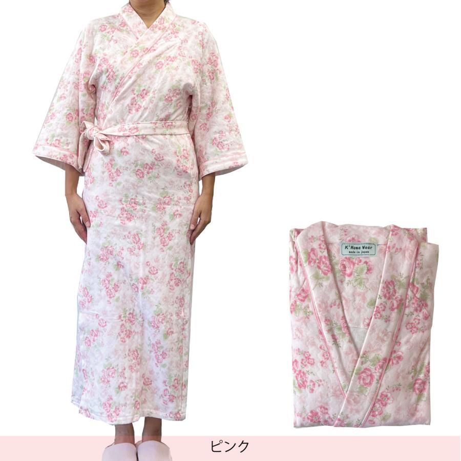 寝巻き 浴衣 女性 日本製 冬 中綿 キルト あたたかい 綿100% M L ね
