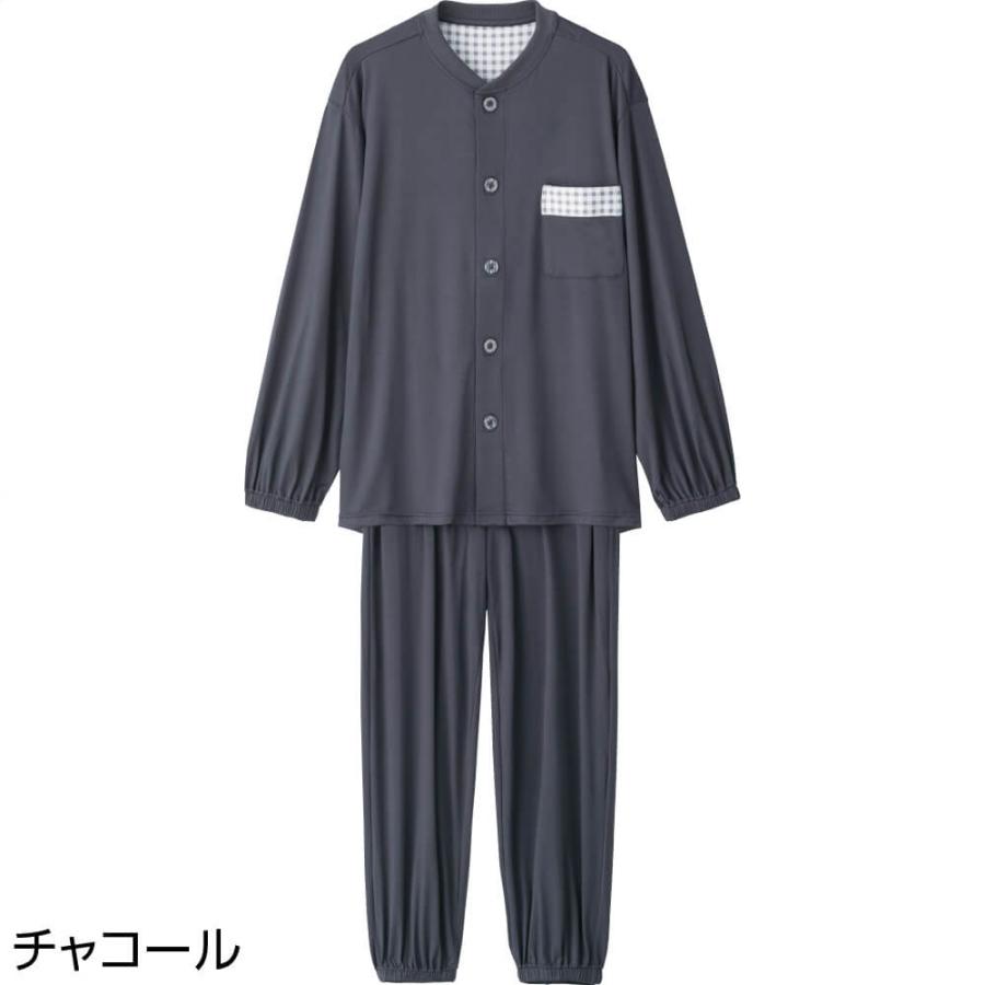 介護用 パジャマ ワンタッチテープ のびのび ストレッチ パジャマ 3L 4L 大きいサイズ 春夏秋冬   後ろ身頃長め メンズ NOBI AID | ハナサンテラス | 06