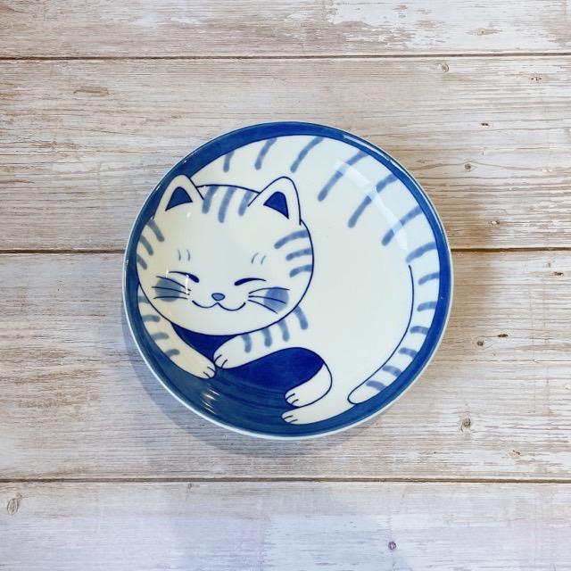 大皿 ねこ おしゃれ かわいい プレート 皿 丸皿 平皿 食器 陶器 うつわ