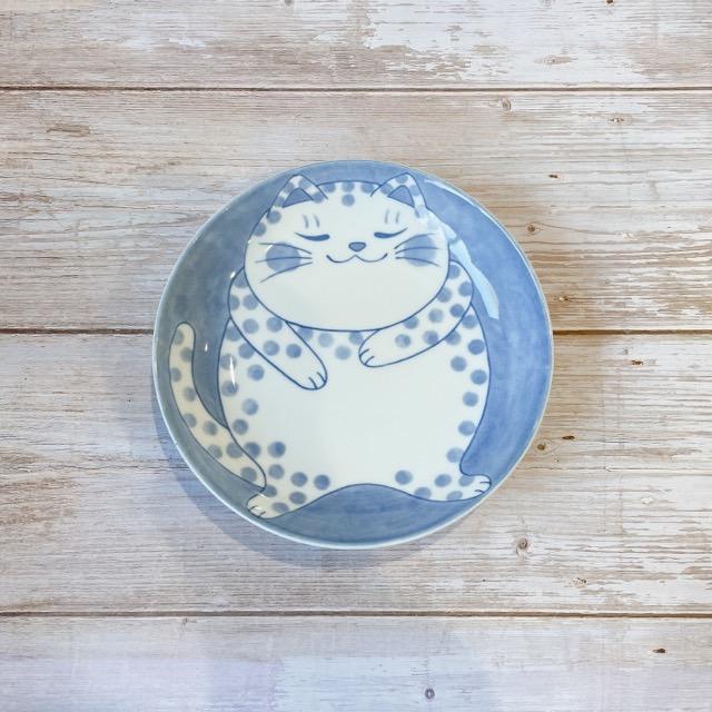 大皿 ねこ おしゃれ かわいい プレート 皿 丸皿 平皿 食器 陶器 うつわ