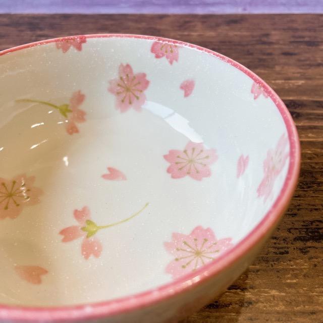 さくらさくら 13.2cm 深鉢 日本製 美濃焼 食器 陶器 和 うつわ 中鉢 桜