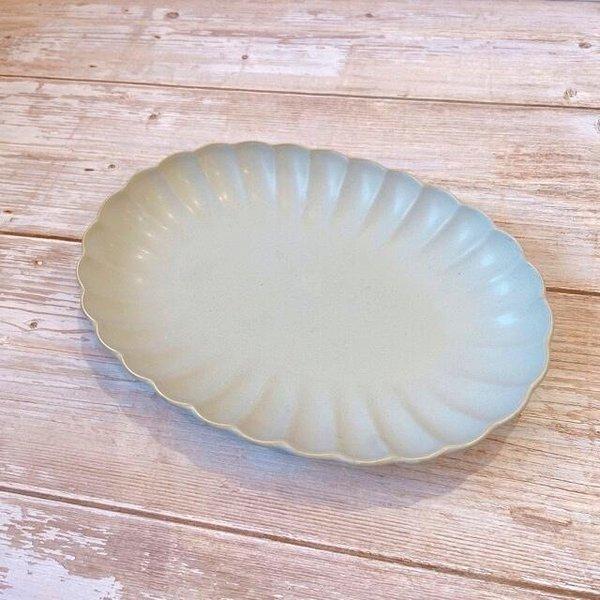 73 以上節約 ひな菊 楕円皿 日本製 美濃焼 陶器 食器 楕円 プレート 深皿 カレー パスタ サラダ おしゃれ かわいい パステル マット Discoversvg Com