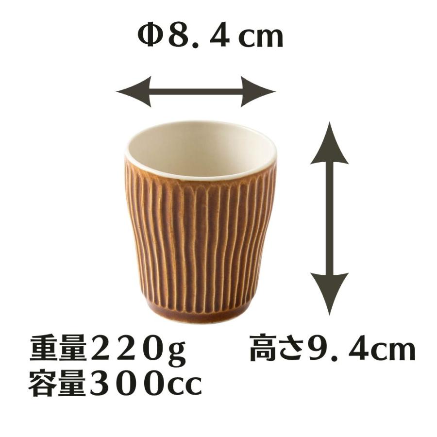 Zen ソギ目五彩 フリーカップ 5個セット 日本製 美濃焼 陶器 おしゃれ