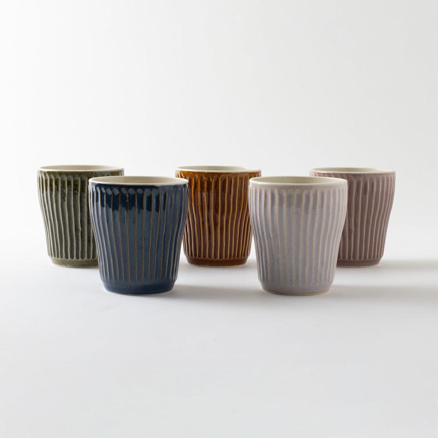 血漿金彩　陶コップ揃い　5セット 血漿金彩 陶コップ揃い 5セット