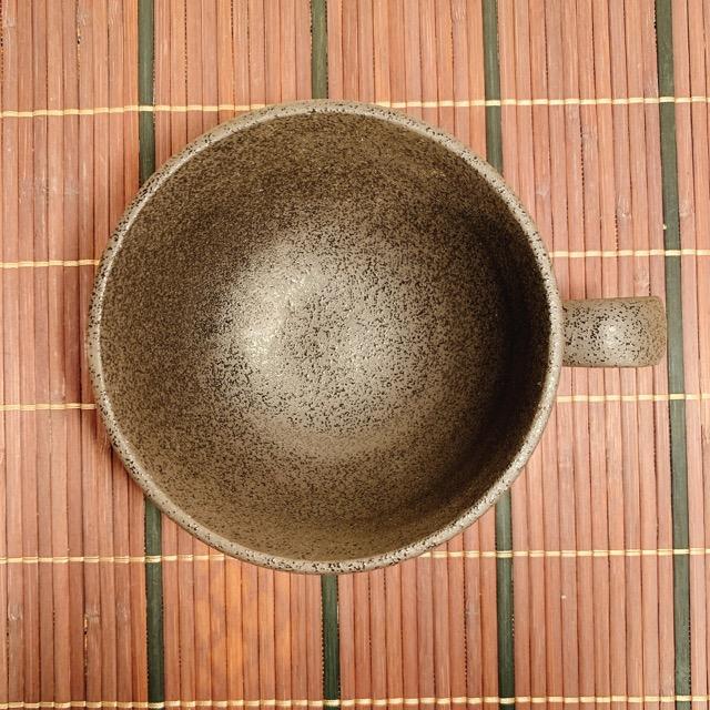 Natural クラフトグレース スープカップ グレー 日本製 美濃焼 食器 陶器 うつわ スープ 手付き おしゃれ カフェ｜yamaseikaede｜04