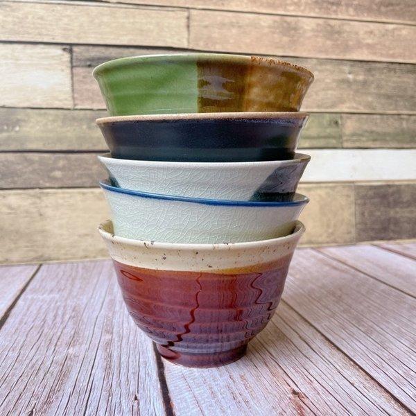 Zen 彩色塗り分け 小丼 日本製 美濃焼 食器 陶器 うつわ 丼ぶり 丼