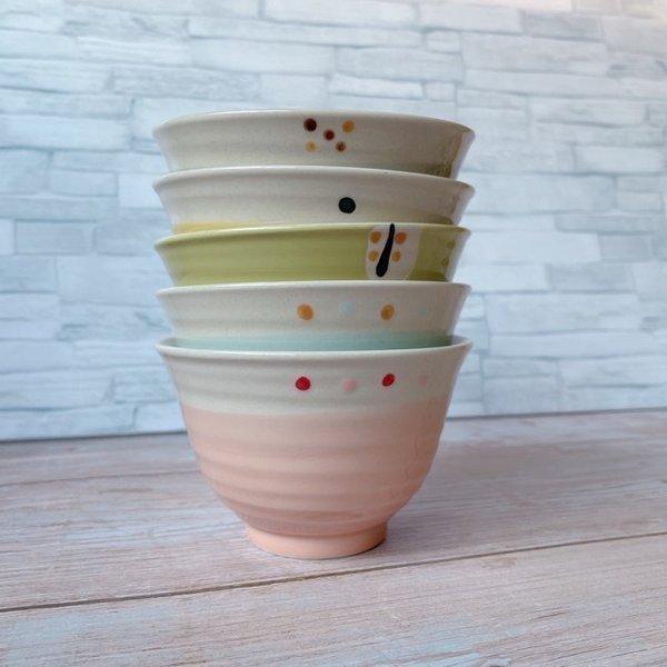 Zen ポップカラー ボウル 5個セット 日本製 美濃焼 食器 陶器 うつわ