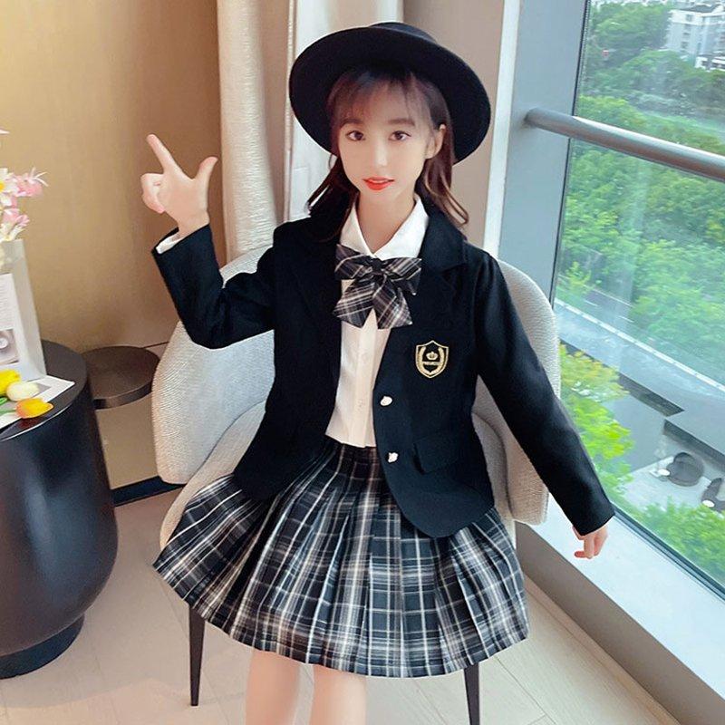大量入荷 4点セット 入学式 女の子 ブラウス 子供服 セットアップ キッズ スカート フォーマル シャツ 卒園式 ジャケット ジュニア 卒業式 スーツ 女の子子供スーツ 学生服 卒業式 女の子 スーツ ジャケット スカート ブラウス