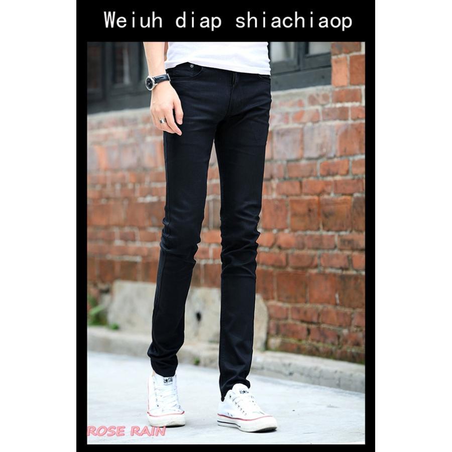 メンズ バイカーデニム ジーンズ 欧米風 ファッション ストレッチパンツ 無地 ブラック 綿素材パンツ カッコいい サイズ多数 Mansjeans03 ローズレイン 通販 Yahoo ショッピング