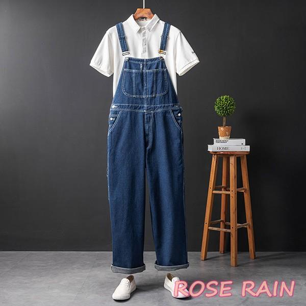 メンズ ファッション デニム オーバーオール 細身 サロペット ファッション ジーンズ 小さめ カッコいい パンツ 人気商品 ヴィンテージ Overalldec05 ローズレイン 通販 Yahoo ショッピング