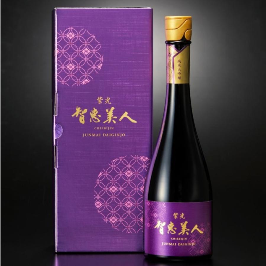 智恵美人(ちえびじん) 紫光 純米大吟醸酒 720ml 化粧箱ギフトボックス