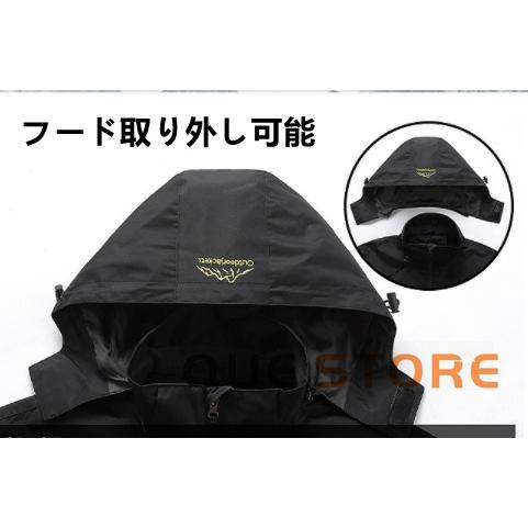 マウンテンパーカー メンズ アウトドア ライダースジャケット ウェア アウター 防風 防水 マウンテンパーカー メンズ アウトドア 暖かい　防風春秋服 | ブランド登録なし | 09