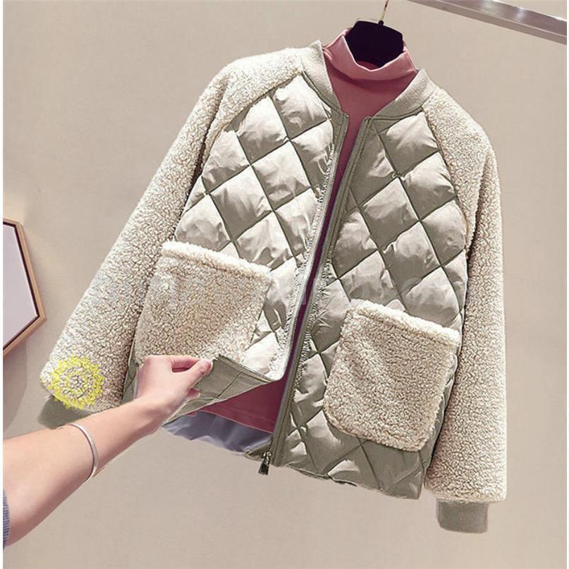 キルティングコート レディース 中綿コート ボア ジャケット キルティング ショート丈 中綿 軽量 ジャケット 防寒 アウター ポケット付き 秋冬 | ブランド登録なし | 10