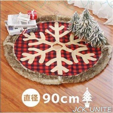【特価】クリスマスツリー 足元 足隠し 90cm おしゃれ 北欧 ツリースカート クリスマスツリーカバー 飾りつけ コード隠し 配線カバーラグ | ブランド登録なし | 01