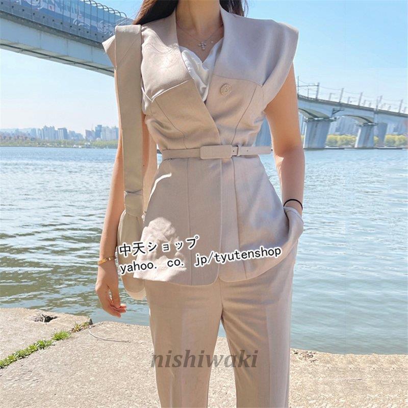 大特価】パンツスーツ セットアップレディース ジャケット+