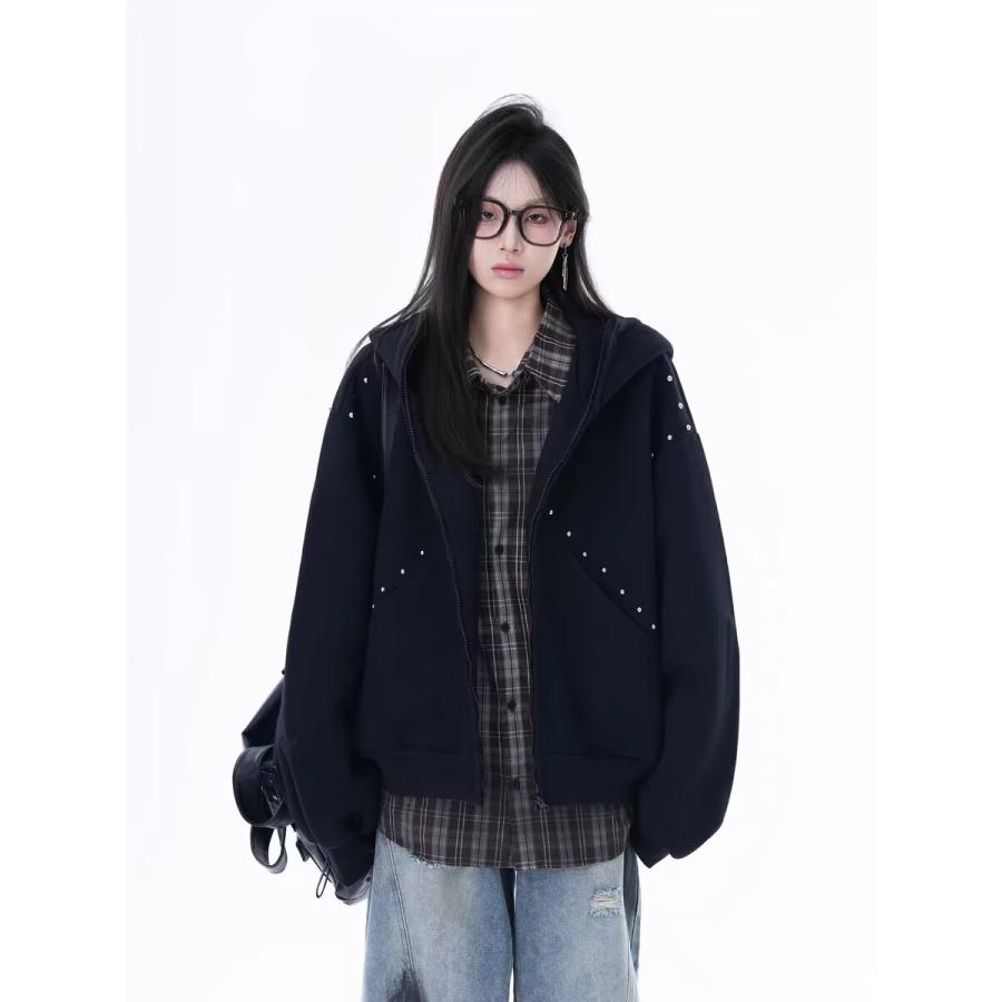 大特価】パーカー 悪魔耳付き ジップアップパーカー レディース メンズ