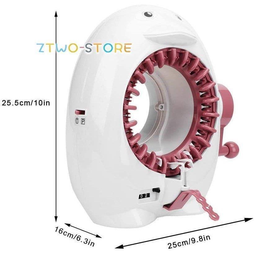 22針 編み機おもちゃ 編みキット 編み物おもちゃ 22針 編み機玩具 丸型 毛糸付き 調節能 愛いペンギンタイプ 子供用ミシンおもちゃ |  | 03