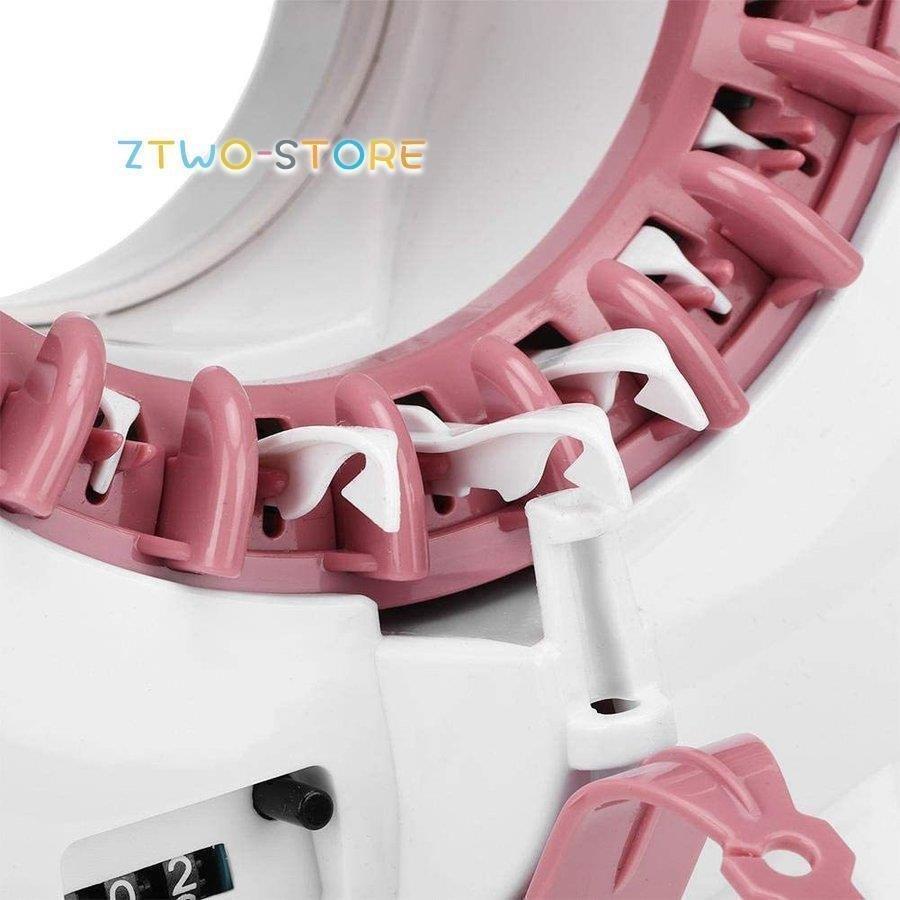 22針 編み機おもちゃ 編みキット 編み物おもちゃ 22針 編み機玩具 丸型 毛糸付き 調節能 愛いペンギンタイプ 子供用ミシンおもちゃ |  | 05