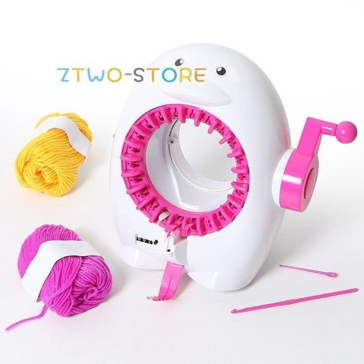 22針 編み機おもちゃ 編みキット 編み物おもちゃ 22針 編み機玩具 丸型 毛糸付き 調節能 愛いペンギンタイプ 子供用ミシンおもちゃ |  | 08