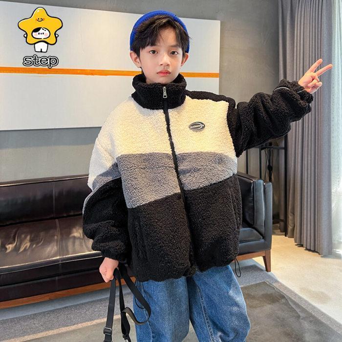 ボアコート キッズ 子供服 アウター コート ボアジャケット フリースジャケット 防寒 男の子 冬 厚手 キッズコート 子供コート 120 150 |  | 08