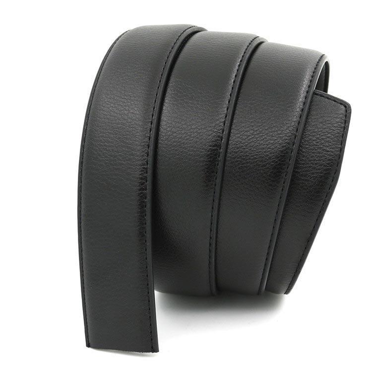 ベルト バックルなし ゴルフ メンズ ベルトのみ 33mm  穴なし 帯のみ 革のみ 交換用 替えベルト ベルト革のみ 無段階 オートロック ワン |  | 02