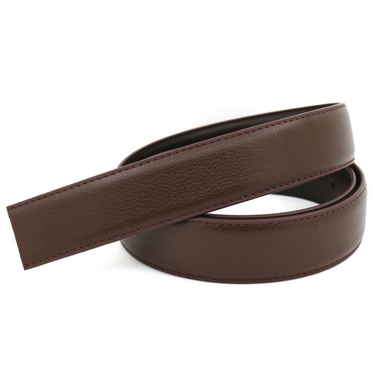 ベルト バックルなし ゴルフ メンズ ベルトのみ 33mm  穴なし 帯のみ 革のみ 交換用 替えベルト ベルト革のみ 無段階 オートロック ワン |  | 03