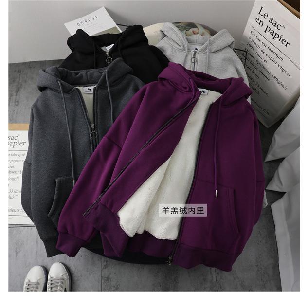 パーカー レディース ス コート ジャケット フード付き 長袖 裏起毛 アウター ゆったり 裏ボア 厚手 ビックシルエット | ブランド登録なし | 14