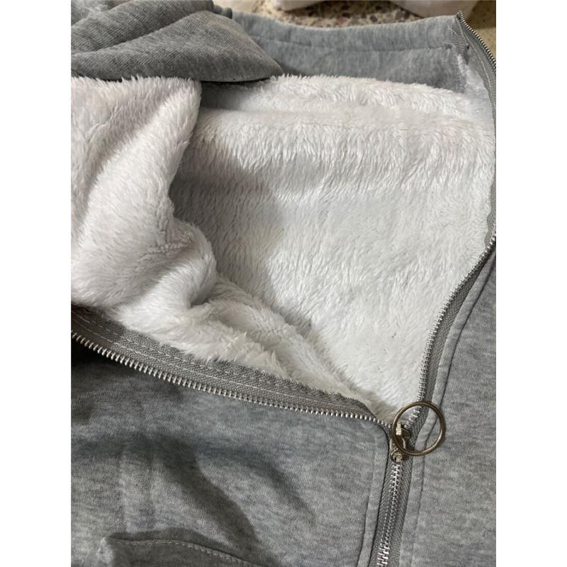 パーカー レディース ス コート ジャケット フード付き 長袖 裏起毛 アウター ゆったり 裏ボア 厚手 ビックシルエット | ブランド登録なし | 07