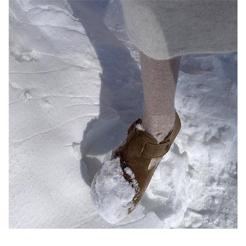 【特価】スリッパ ルームシューズ レディース もこもこ ルームウェア バックル あったか 無地 裏起毛 カジュアル 履きやすい 室内着 暖かい トレンド | ブランド登録なし | 19