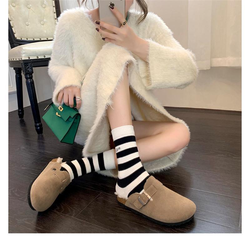 【特価】スリッパ ルームシューズ レディース もこもこ ルームウェア バックル あったか 無地 裏起毛 カジュアル 履きやすい 室内着 暖かい トレンド | ブランド登録なし | 24