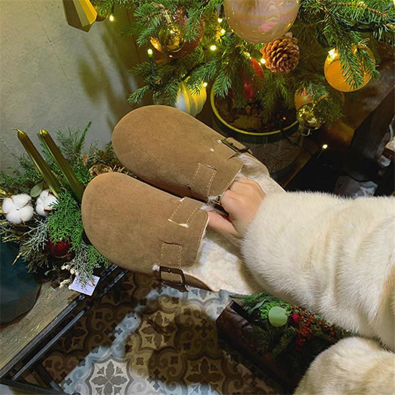 【特価】スリッパ ルームシューズ レディース もこもこ ルームウェア バックル あったか 無地 裏起毛 カジュアル 履きやすい 室内着 暖かい トレンド | ブランド登録なし | 11