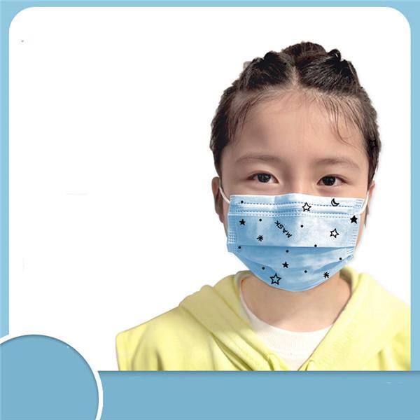 【値下げ】マスク 不織布 子供 用 通学 こども 柄入り 使い捨て おしゃれ 立体 50枚 星柄 カラー 小さめ 苺柄 立体構造 蒸れにくい 3層構造 飛沫防止 | ブランド登録なし | 22