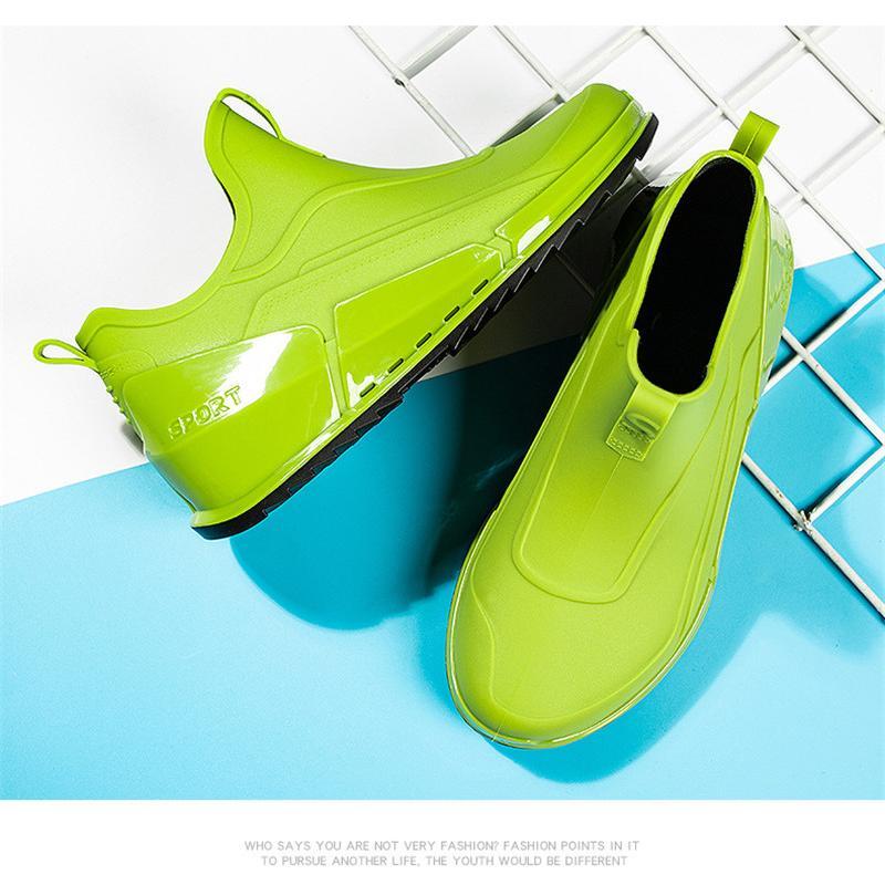 レインブーツ レインシューズ メンズ ショートブーツ 無地 雨靴 厚底 アウトドア 防水 カジュアル 雨の日 滑り止め お出かけ 疲れにくい トレンド | ブランド登録なし | 12