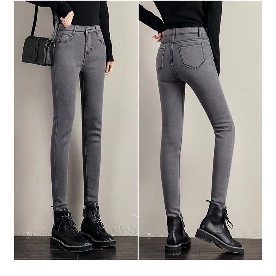 デニムパンツ レディース 裏起毛 パンツ デニム スキニー ハイウエスト カジュアル スリム 着痩せ 暖かい 保温 イベント お出かけ | ブランド登録なし | 08