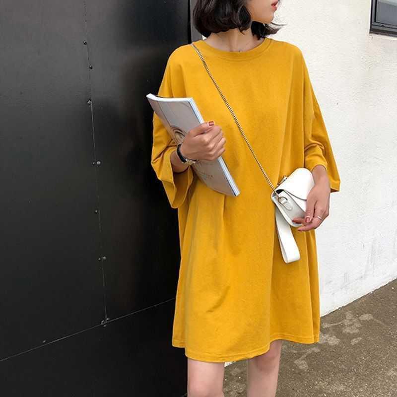 【特価】チュニック ワンピース レディース 半袖 無地 ス ロングTシャツ カジュアル カットソー ゆったり おしゃれ 着痩せ ルームウェア 春夏 | ブランド登録なし | 07