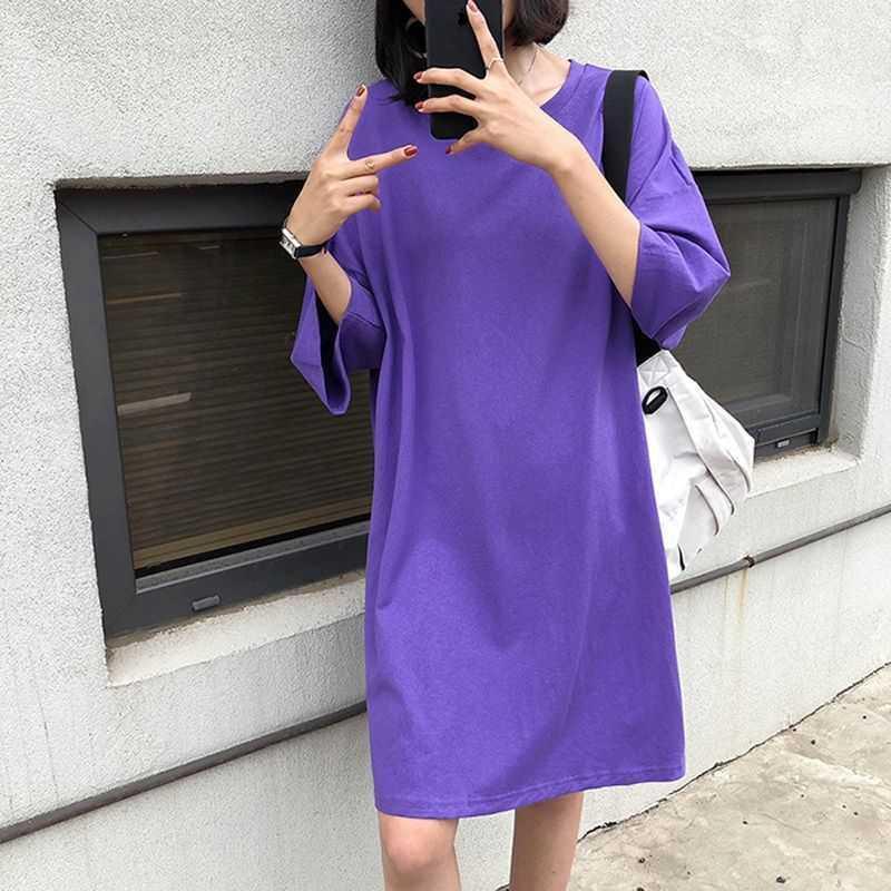 【特価】チュニック ワンピース レディース 半袖 無地 ス ロングTシャツ カジュアル カットソー ゆったり おしゃれ 着痩せ ルームウェア 春夏 | ブランド登録なし | 09