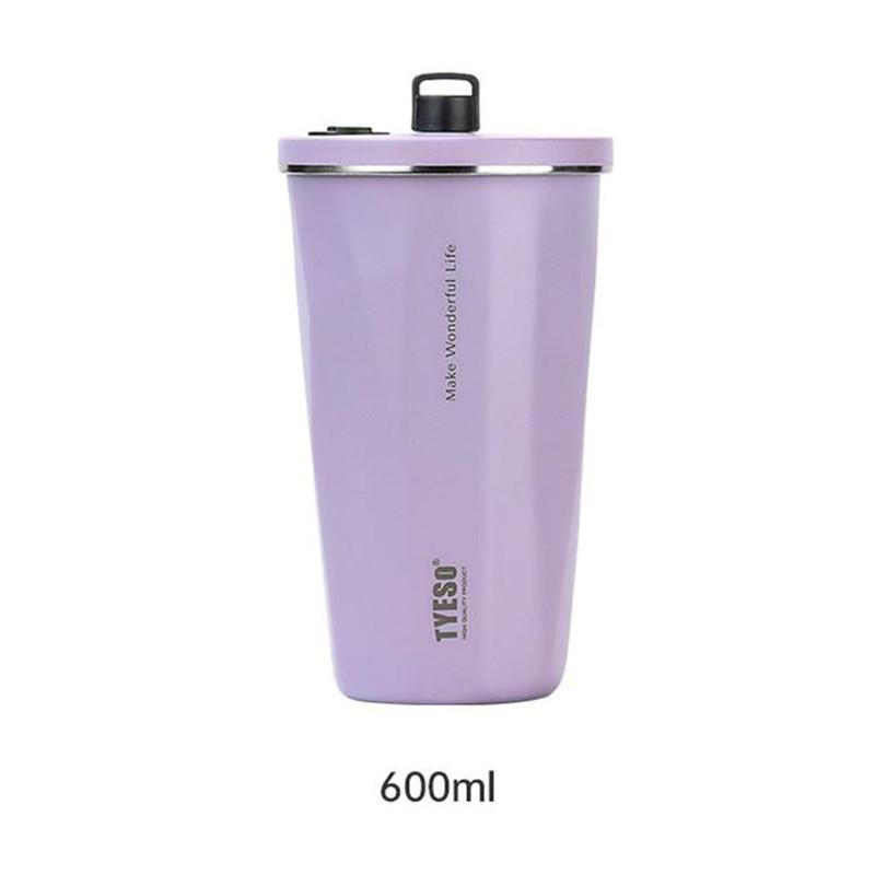 タンブラー 水筒 600ml ストロー付き ステンレス 保冷 保温 真空 大容量 マグボトル シンプル アウトドア 旅行 ジム コーヒーカップ 通学 | ブランド登録なし | 08