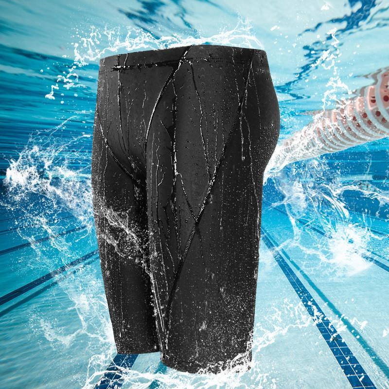 水着 メンズ 競泳 水泳 無地 フィットネス水着 パンツ キャップ付き 練習用 スイムウェア スポーツ 海 プール スリム 大人 夏休み ギフト | ブランド登録なし | 06