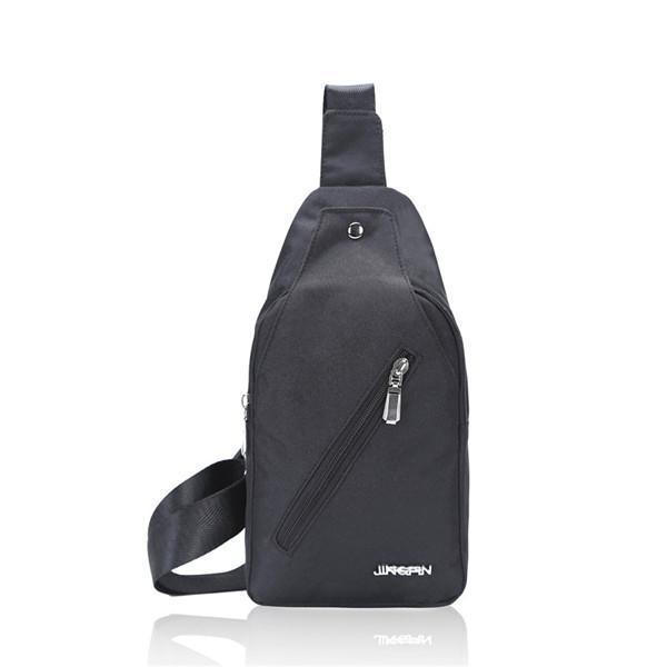 【値下げ】ボディバッグ ウエストバッグ USB充電ポート搭載 斜めがけ 大容量 ショルダーバッグ ウエストポーチ 胸バッグ アウトドア 鞄 撥水 登山 多機能 | ブランド登録なし