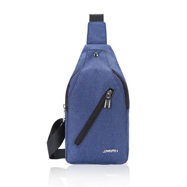 【値下げ】ボディバッグ ウエストバッグ USB充電ポート搭載 斜めがけ 大容量 ショルダーバッグ ウエストポーチ 胸バッグ アウトドア 鞄 撥水 登山 多機能 | ブランド登録なし | 03